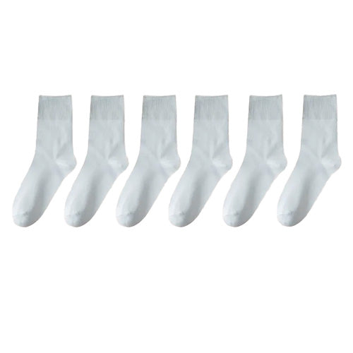 Women's 100% Cotton Crew Socks - Thin Style for Spring & Summer