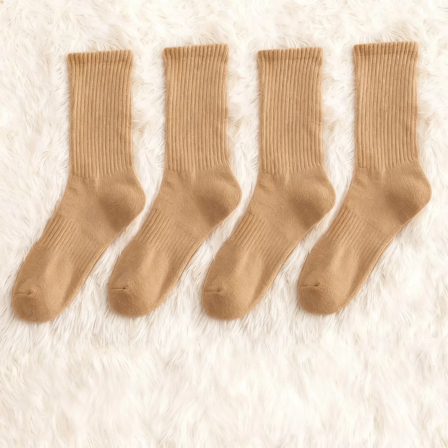 Men's Thickened Cotton Socks: Odor-Resistant, Moisture-Absorbing, Mid-Calf/High-Top (Autumn & Winter)