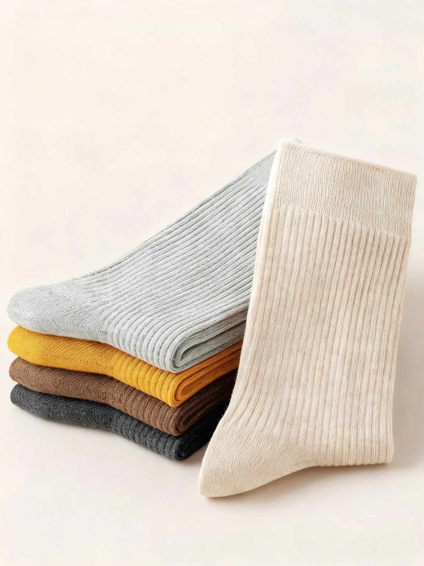 Women's Cotton Mid-Calf Socks for Spring and Autumn