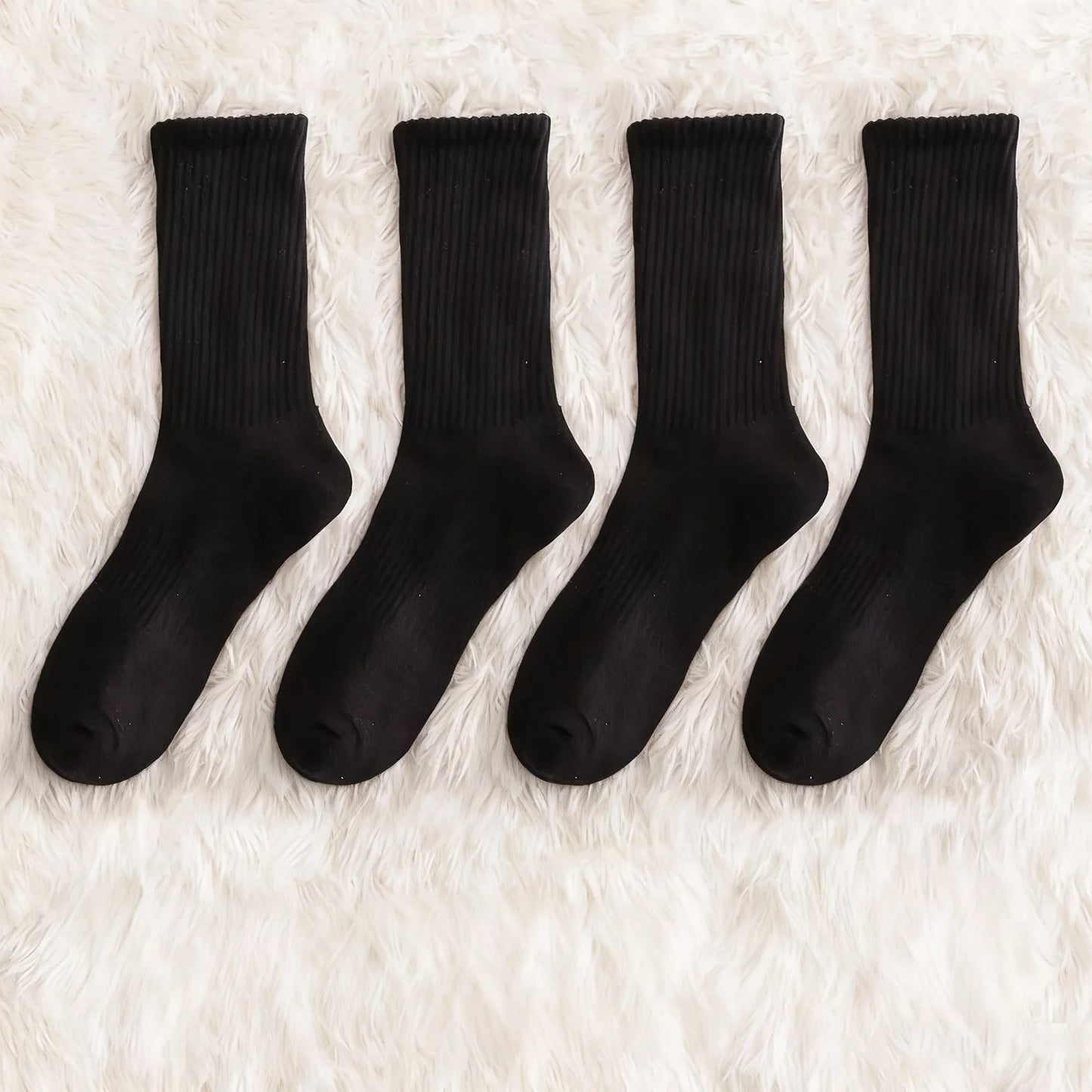 Men's Thickened Cotton Socks: Odor-Resistant, Moisture-Absorbing, Mid-Calf/High-Top (Autumn & Winter)