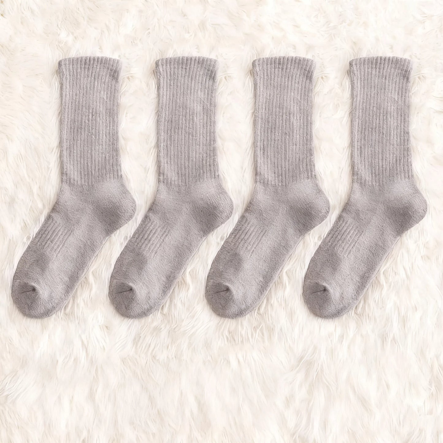 Men's Thickened Cotton Socks: Odor-Resistant, Moisture-Absorbing, Mid-Calf/High-Top (Autumn & Winter)