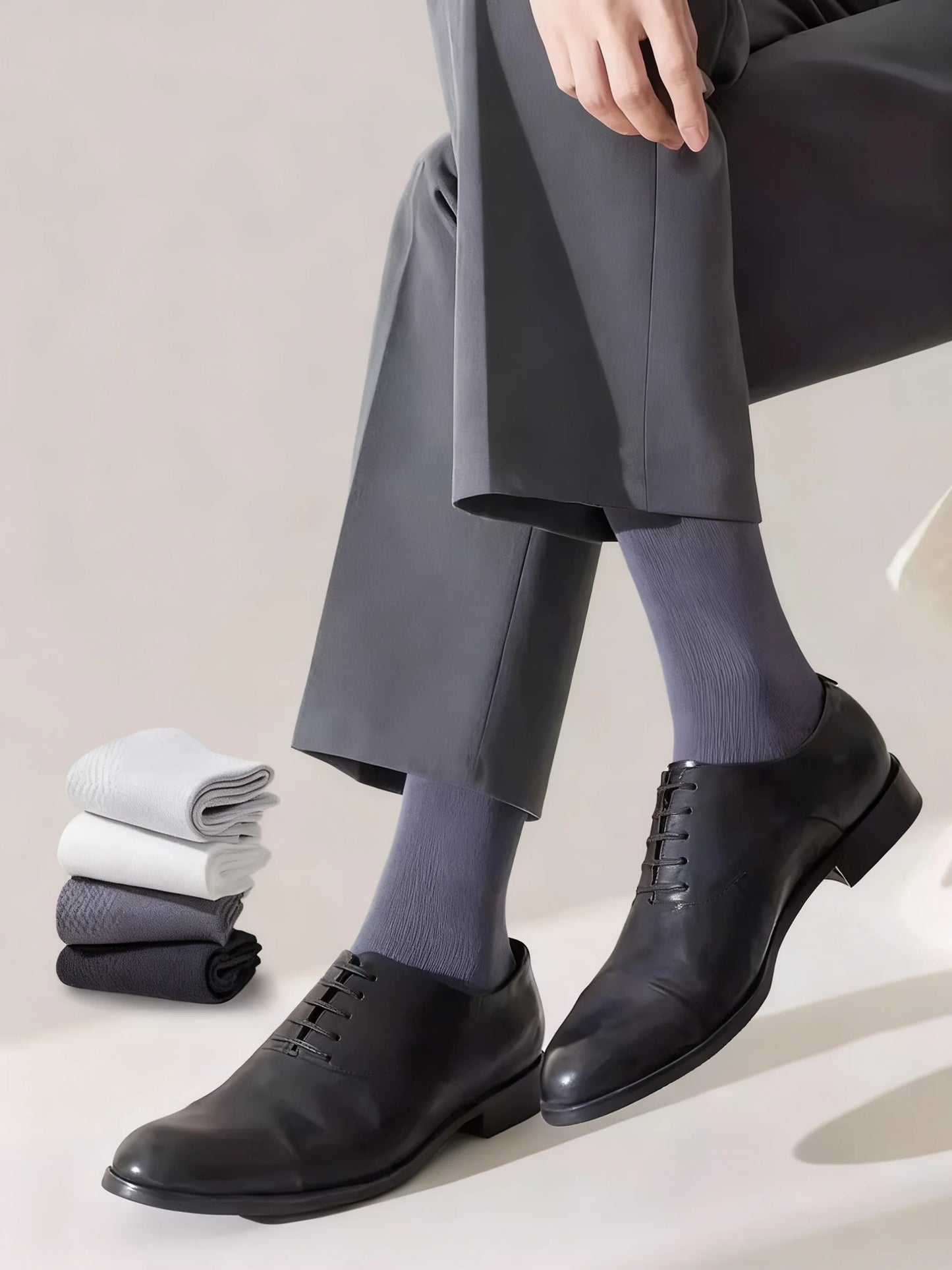 Spring and Autumn Style Mid-Calf Men's Business Socks