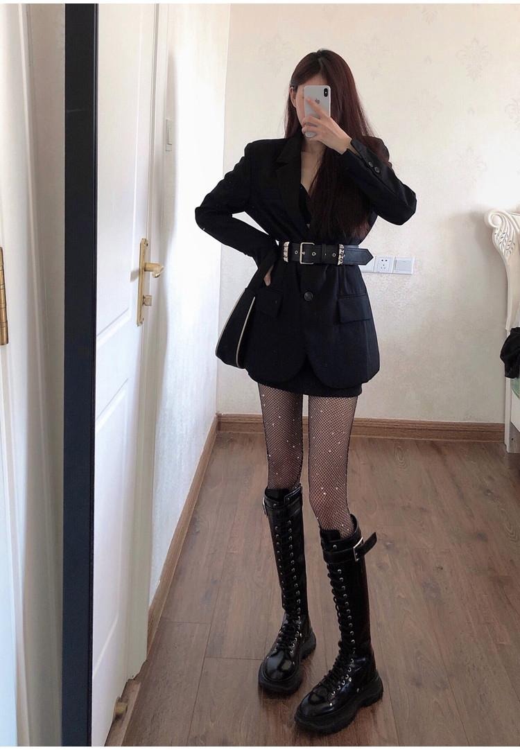 Black rhinestone fishnet stockings Starry Sky Rhinestone Fishnet Stockings Black Silk Stockings with Rhinestones Thin Mesh Pantyhose for Women