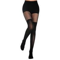 Women's Mock Thigh-High Fishnet Tights (Suspender Pantyhose Style) – for Summer Sundress & Lace Costume Outfits