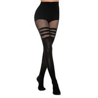 Women's Mock Thigh-High Fishnet Tights (Suspender Pantyhose Style) – for Summer Sundress & Lace Costume Outfits