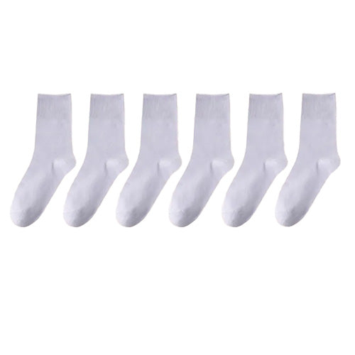 Women's 100% Cotton Crew Socks - Thin Style for Spring & Summer