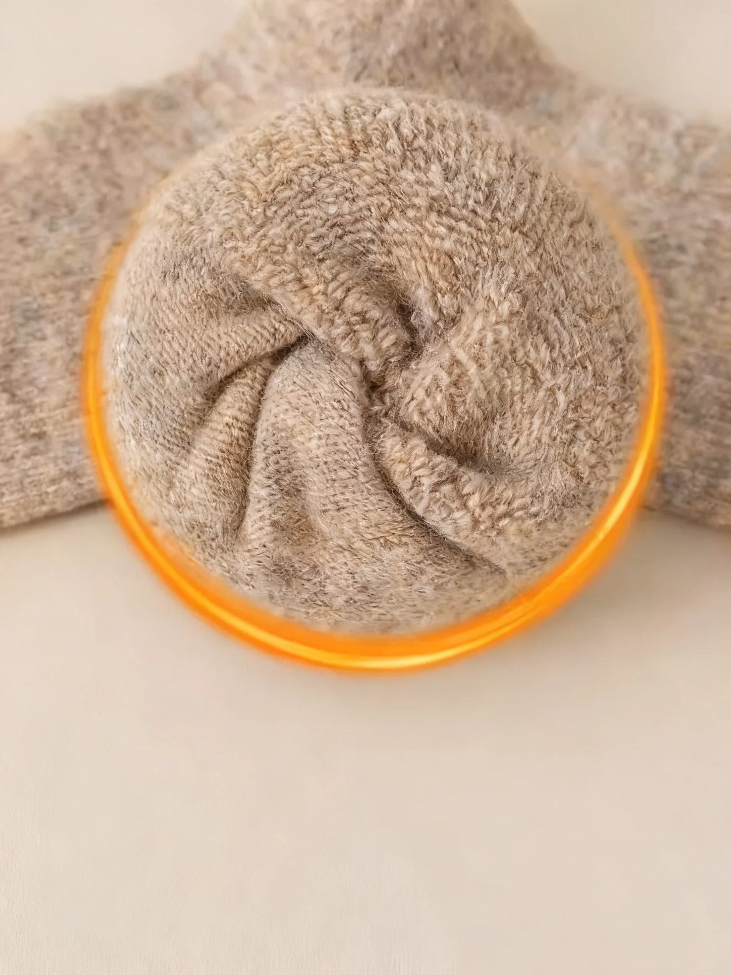Women's Fleece-Lined Wool Socks: Warm, Breathable Mid-Calf Style for Autumn & Winter